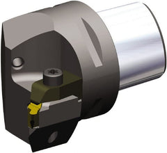 Kennametal - NU3R Insert, 52mm Head Length, Modular Grooving Cutting Unit Head - Left Hand Cut, System Size PSC50, Through Coolant, Series Top Notch - Exact Tooling