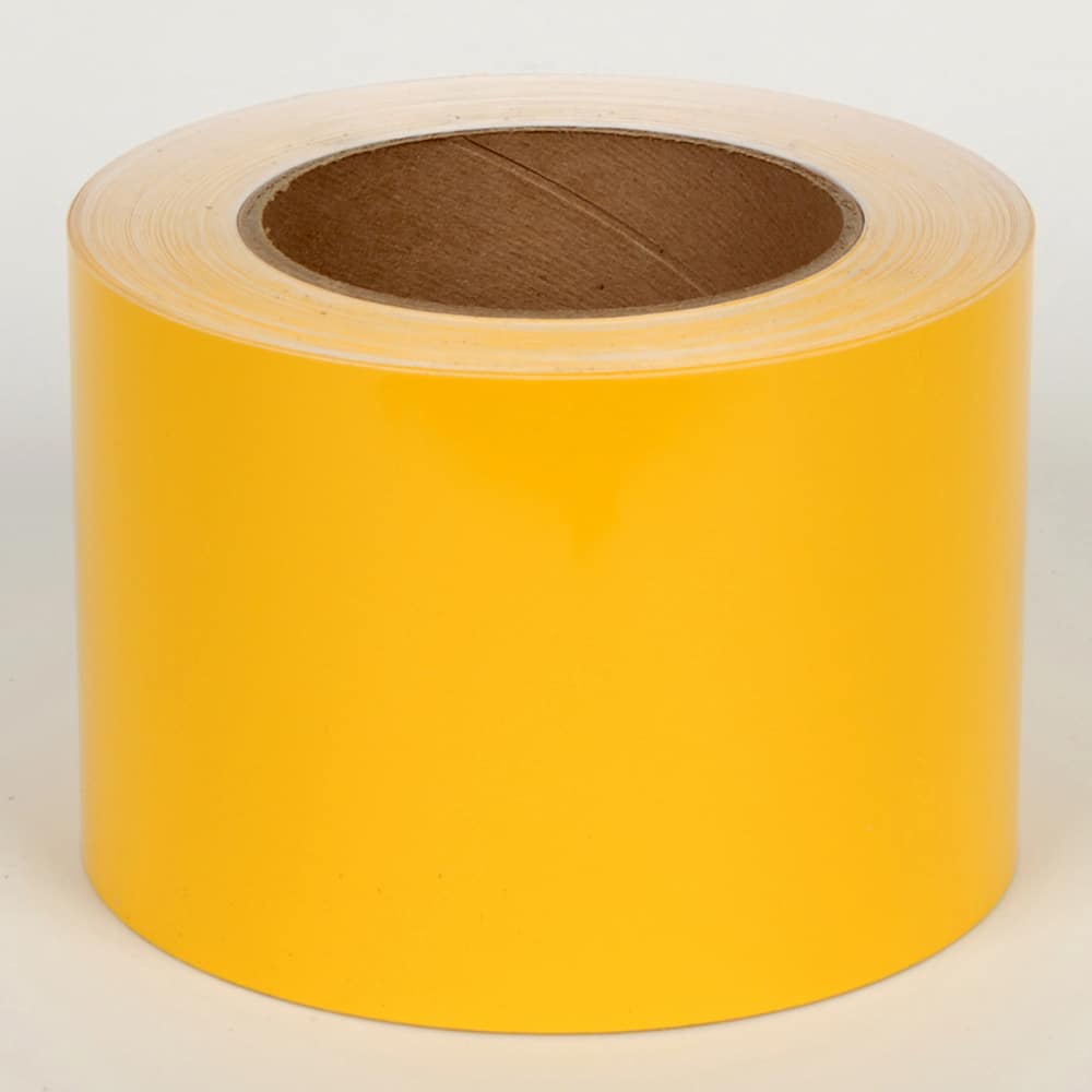 Cobra Systems - Labels, Ribbons & Tapes; Type: Vinyl Tape ; Color: Yellow ; For Use With: VNM8 ; Width (Inch): 4 ; Length (Feet): 150 ; Material: Vinyl - Exact Tooling