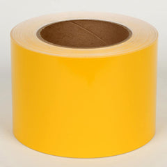 Cobra Systems - Labels, Ribbons & Tapes; Type: Vinyl Tape ; Color: Yellow ; For Use With: VNM8 ; Width (Inch): 4 ; Length (Feet): 150 ; Material: Vinyl - Exact Tooling