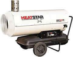 Heatstar - 285,000 BTU Rating, Kerosene/Diesel Indirect Fired Forced Air Heater - 7,125 Sq Ft Max Heating Area, 27.7 Gal Capacity, Fuel with Diesel, Kerosene, JP-8 & Jet8 - Exact Tooling