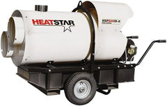 Heatstar - 400,000 BTU Rating, Kerosene/Diesel Indirect Fired Forced Air Heater - 10,000 Sq Ft Max Heating Area, 46 Gal Capacity, Fuel with Diesel, Kerosene, JP-8 & Jet8 - Exact Tooling