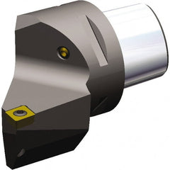 Kennametal - Right Hand Cut, Size PSC63, CC.. 1204.. & CC.. 432 Insert Compatiblity, External Modular Turning & Profiling Cutting Unit Head - 45mm Ctr to Cutting Edge, 65mm Head Length, Through Coolant, Series PSC - Exact Tooling