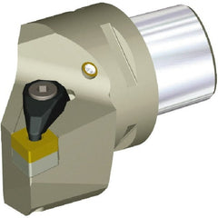 Kennametal - Right Hand Cut, Size PSC63, CN.. 1606.. & CN..543 Insert Compatiblity, Internal Modular Turning & Profiling Cutting Unit Head - 45mm Ctr to Cutting Edge, 65mm Head Length, Through Coolant, Series PSC - Exact Tooling