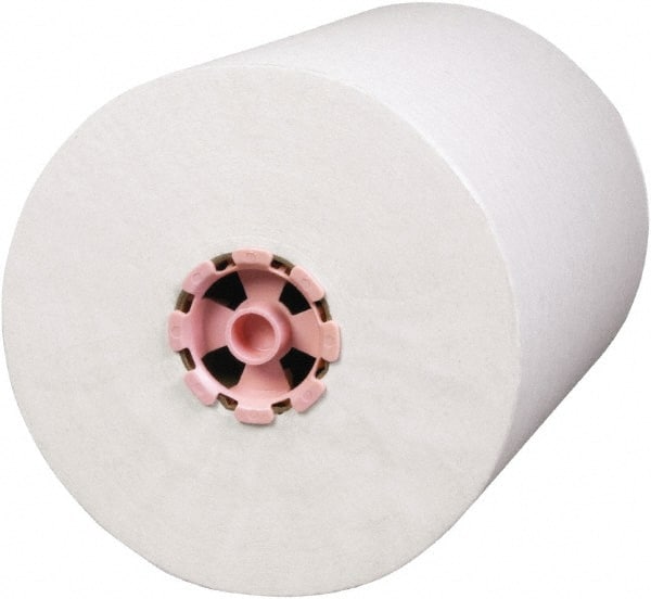 Scott - Hard Roll of 1 Ply White & Pink Paper Towels - 8" Wide, 580' Roll Length - Exact Tooling