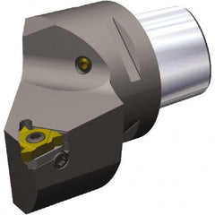 Kennametal - Insert Style LT22ER, 60mm Head Length, Right Hand Cut, External Modular Threading Cutting Unit Head - System Size PSC50, 35mm Center to Cutting Edge, Series PSC - Exact Tooling