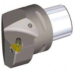 Kennametal - Insert Style LT16NL, 65mm Head Length, Left Hand Cut, Internal Modular Threading Cutting Unit Head - System Size PSC63, 45mm Center to Cutting Edge, Series PSC - Exact Tooling