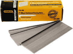 Stanley Bostitch - 16 Gauge 0.0598" Shank Diam 2" Long Brad Nails for Power Nailers - Steel, Galvanized Finish, Smooth Shank - Exact Tooling