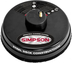 Simpson - 3,400 Max psi Fixed Pressure Washer Surface Cleaner - 15" Long, Metal, NPT - Exact Tooling