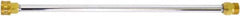 Simpson - 3,600 Max psi Fixed Pressure Washer Lance - 16" Long, Metal, Metric, Female & Male - Exact Tooling