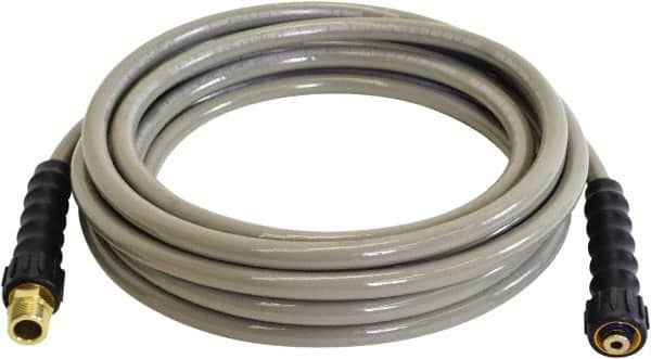 Simpson - 3,700 Max psi Fixed Pressure Washer Hose - 25' Long, Polyurethane, Female - Exact Tooling
