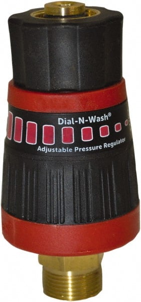 Simpson - 4,500 Max psi Adjustable Pressure Washer Cold Water Pressure Regulator - 6" Long, Plastic, Metric, Female & Male - Exact Tooling