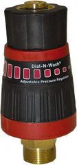Simpson - 4,500 Max psi Adjustable Pressure Washer Cold Water Pressure Regulator - 6" Long, Plastic, Metric, Female & Male - Exact Tooling