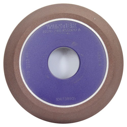 125 mm × 12.7 mm × 31.75 mm Diamond Wheel Type 700 30 Degree Face Angle - Exact Tooling