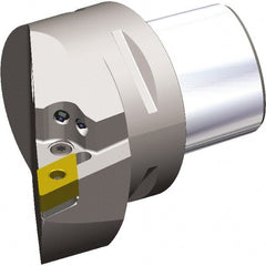 Kennametal - Right Hand Cut, Size PSC63, DN.. 1506.. & DN.. 442 Insert Compatiblity, Internal Modular Turning & Profiling Cutting Unit Head - 45mm Ctr to Cutting Edge, 65mm Head Length, Through Coolant, Series PSC - Exact Tooling