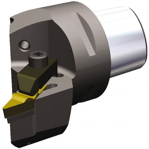 Kennametal - Right Hand Cut, Size PSC63, VC.. 1604 & VP..332 Insert Compatiblity, External Modular Turning & Profiling Cutting Unit Head - 43mm Ctr to Cutting Edge, 60mm Head Length, Through Coolant, Series Top Notch - Exact Tooling