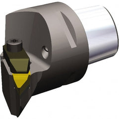 Kennametal - Right Hand Cut, Size PSC50, VC.. 1604 & VP..332 Insert Compatiblity, Internal Modular Turning & Profiling Cutting Unit Head - 35mm Ctr to Cutting Edge, 52mm Head Length, Through Coolant, Series Top Notch - Exact Tooling