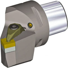 Kennametal - Right Hand Cut, Size PSC50, SN.. 150612 & SN.. 543 Insert Compatiblity, External Modular Turning & Profiling Cutting Unit Head - 27mm Ctr to Cutting Edge, 60mm Head Length, Through Coolant, Series PSC - Exact Tooling