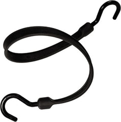 The Better Bungee - Heavy Duty Bungee Strap with Overmolded Nylon Hook End - 36" OAL, Black - Exact Tooling