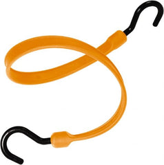 The Better Bungee - Heavy Duty Bungee Strap with Overmolded Nylon Hook End - 36" OAL, Orange - Exact Tooling