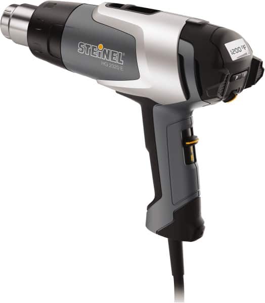 Steinel - 120 to 1,200°F Heat Setting, 4 to 13 CFM Air Flow, Heat Gun - 120 Volts, 13.5 Amps, 1,600 Watts, 6' Cord Length - Exact Tooling