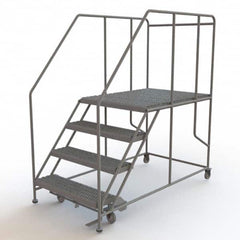 TRI-ARC - Rolling & Wall Mounted Ladders & Platforms Type: Rolling Work Platform Style: Steel Work Platform - Exact Tooling