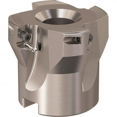 Seco - 4 Inserts, 44mm Cut Diam, 16mm Arbor Diam, 9mm Max Depth of Cut, Indexable Square-Shoulder Face Mill - 90° Lead Angle, 40mm High, XO.X 10T3.. Insert Compatibility, Through Coolant, Series R220.69 - Exact Tooling