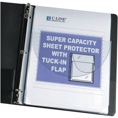 C-LINE - 10 Piece Clear Sheet Protectors-Ring Binder - 11" High x 8-1/2" Wide - Exact Tooling