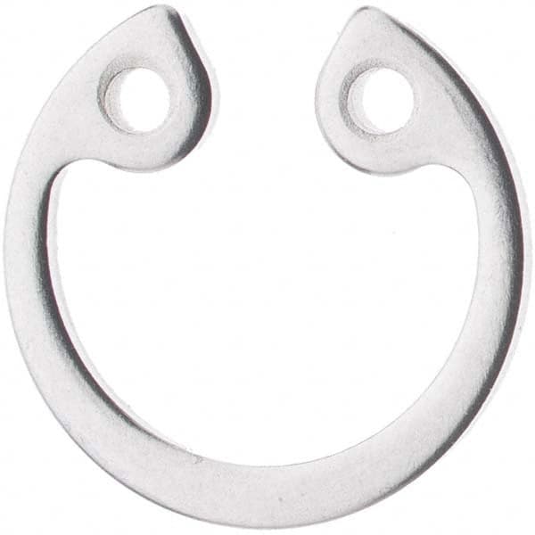 Rotor Clip - 23mm Bore Diam, Stainless Steel Metric Internal Snap Retaining Ring - Exact Tooling