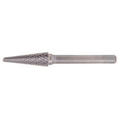 SL-3 Double Cut Solid Carbide Bur-Included Angle Shape - Exact Tooling
