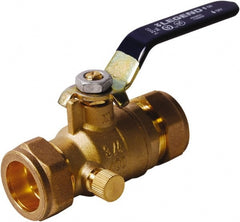 Legend Valve - 1/2" Pipe, Full Port, Lead Free Brass UL, CSA, FM, NSF Approved Ball Valve - 2 Piece, Comp x Comp Ends, Lever Handle, 600 WOG - Exact Tooling