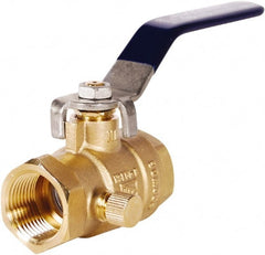 Legend Valve - 3/4" Pipe, Full Port, Lead Free Brass Full Port Ball Valve - 2 Piece, FNPT x FNPT Ends, Lever Handle, 600 WOG - Exact Tooling