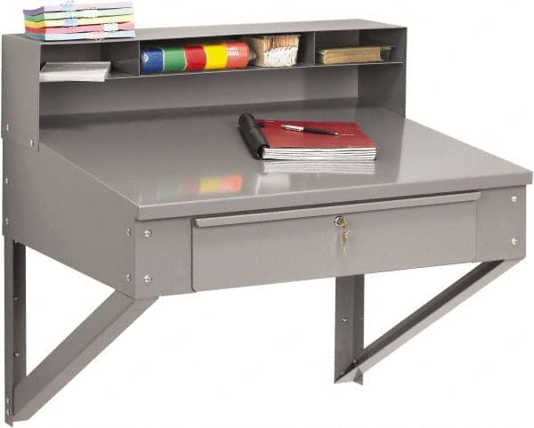 Tennsco - Stationary Shop Desks Type: Foreman's Desk Width (Inch): 34-1/2 - Exact Tooling