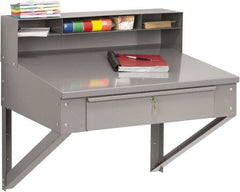 Tennsco - Stationary Shop Desks Type: Foreman's Desk Width (Inch): 34-1/2 - Exact Tooling