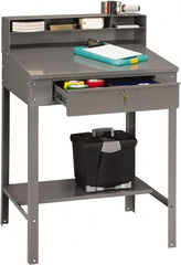 Tennsco - Stationary Shop Desks Type: Foreman's Desk Width (Inch): 34-1/2 - Exact Tooling