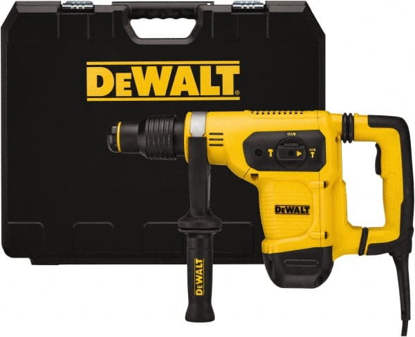 DeWALT - 120 Volt 1" SDS Max Chuck Electric Rotary Hammer - 0 to 3,150 BPM, 0 to 540 RPM, Reversible - Exact Tooling