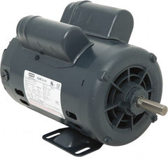 Leeson - 3/4 Max hp, 1,800 Max RPM, Premium Efficient Electric AC DC Motor - 115/230 V Input, Single Phase, 56 Frame, 5/8" Shaft Diam, Rigid Base Mount, ODP Enclosure - Exact Tooling