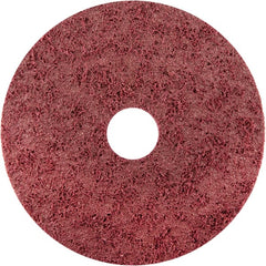 Norton - 7" Diam, Aluminum Oxide Hook & Loop Disc - Medium Grade, Nonwoven, - Exact Tooling