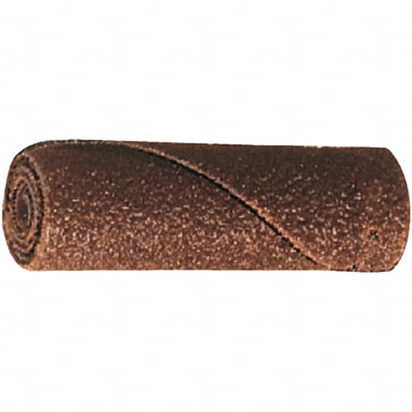 PFERD - 1" Max Roll Diam x 2" OAL, 120 Grit Aluminum Oxide Straight Cartridge Roll - 1/4" Pilot Hole Diam, Cloth Backing, 9,000 Max RPM - Exact Tooling