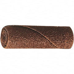 PFERD - 1" Max Roll Diam x 2" OAL, 120 Grit Aluminum Oxide Straight Cartridge Roll - 1/4" Pilot Hole Diam, Cloth Backing, 9,000 Max RPM - Exact Tooling