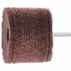 PFERD - 3" Diam x 2" Face Width, Aluminum Oxide Nonwoven Mounted Flap Wheel - 1/4" Shank Mount, 280 Grit, 7,500 Max RPM - Exact Tooling