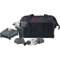 Ingersoll-Rand - 12 Volt Cordless Tool Combination Kit - Includes 1/4" Impact Driver, Lithium-Ion Battery Included - Exact Tooling