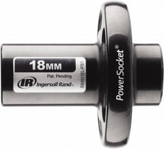 Ingersoll-Rand - 1/2" Drive 18mm Standard Magnetic Nonsparking Universal Impact Socket - 6 Points, 3-1/10" OAL - Exact Tooling