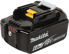 Makita - 18 Volt Lithium-Ion Power Tool Battery - 6 Ahr Capacity, 55 min Charge Time, Series LXT - Exact Tooling