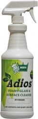 Werth Sanitary Supply - 32 oz Bottle Coconut Breeze Glass Cleaner - Use on Glass, Mirrors, Fiberglass, Stainless Steel, Polished Metal, Plastic, Chrome, Linoleum - Exact Tooling