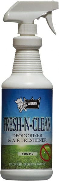 Werth Sanitary Supply - 1 Qt Bottle Odor Neutralizer - Liquid, Fresh Scent, Concentrated, Environmentally Safe - Exact Tooling