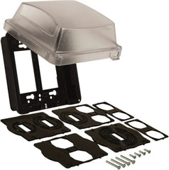 Hubbell-Raco - Electrical Outlet Box Steel Cover - Includes Gasket & Mounting Hardware - Exact Tooling