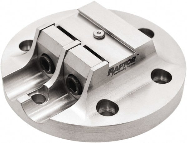 Raptor Workholding - 3/4" Jaw Width, 1.3" High Dovetail Vise - For Use with 4 & 5 Axis Workholding Systems - Exact Tooling