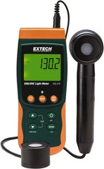 Extech - Light Meters Compatible Lighting: UVA; UVC Maximum Measurement (UV): 20mW/cm2 - Exact Tooling