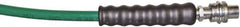 TK Simplex - 1/4" Inside Diam x 3/8 NPT 6' Hydraulic Pump Hose - 10,000 psi, C213 Opposite End, Thermoplastic - Exact Tooling