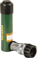 TK Simplex - 3-1/8" Stroke, 5 Ton Portable Hydraulic Single Acting Cylinder - 0.99 Sq In Effective Area, 2.98 Cu In Oil Capacity, 6.52 to 9.65" High, 1" Cyl Bore Diam, 1-1/8" Plunger Diam, 10,000 Max psi - Exact Tooling